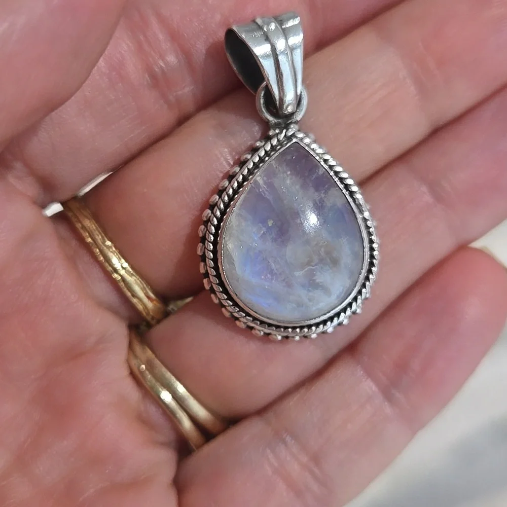 Moonstone Sterling Silver Pendant